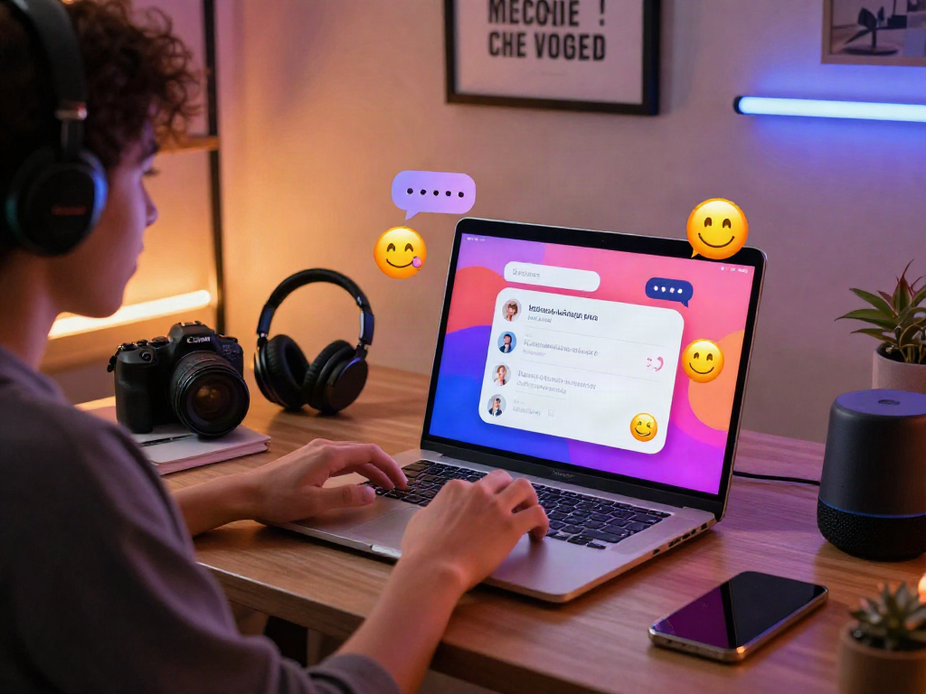 Engaging spicy chat AI conversation in a vibrant digital space, showcasing lively user interactions.