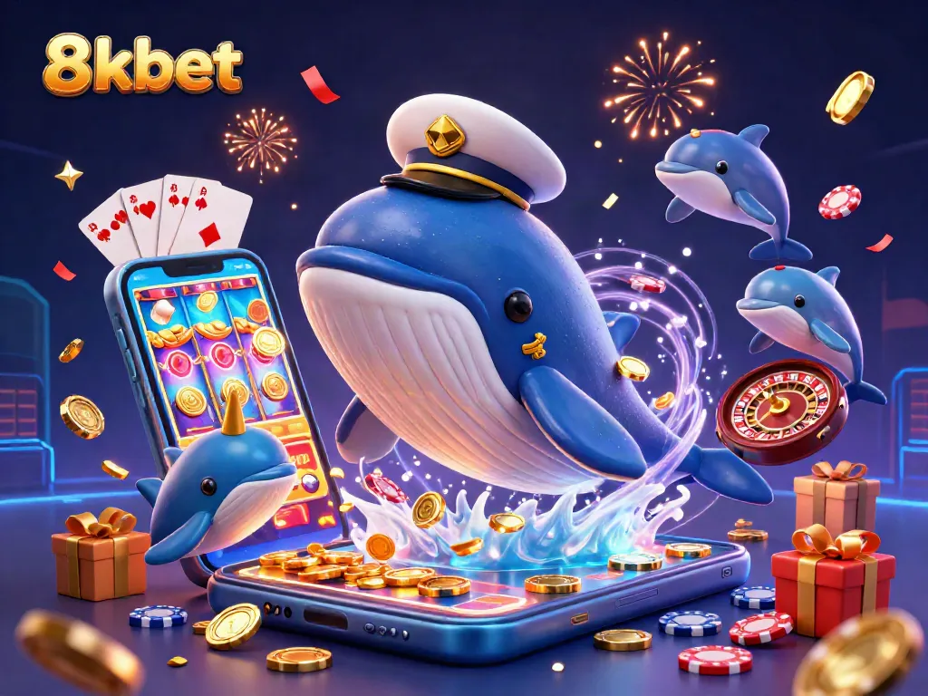 Experience the excitement of 8xbet online gambling with engaging 3D casino illustrations.
