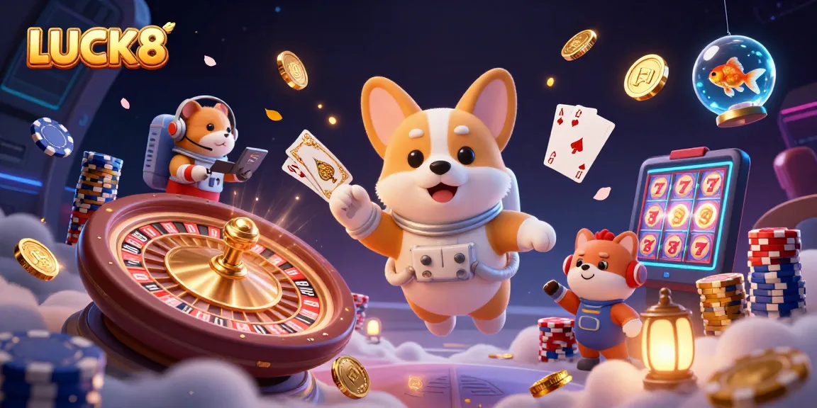 LUCK8 chơi các trò chơi sòng bạc hấp dẫn trong không gian, hòa mình vào sự phấn khích