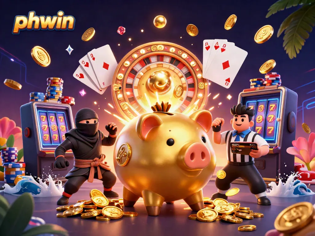 Experience thrilling action at phwin with unique characters in a vibrant casino environment.