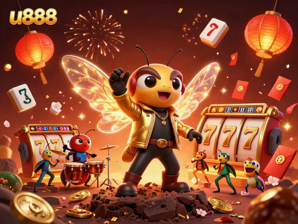 Experience the electrifying world of u888 with a 3D rock star cicada leading vibrant casino celebrations filled with dynamic games.