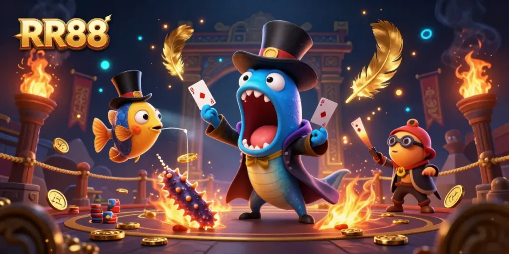 Experience the excitement of RR88 as bioluminescent eels and anglerfish amplify the casino magic.